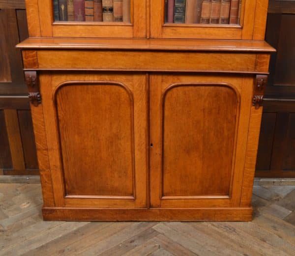 Superb Victorian Honey Oak 2 Door Cabinet Bookcase SAI1948 - Image 20