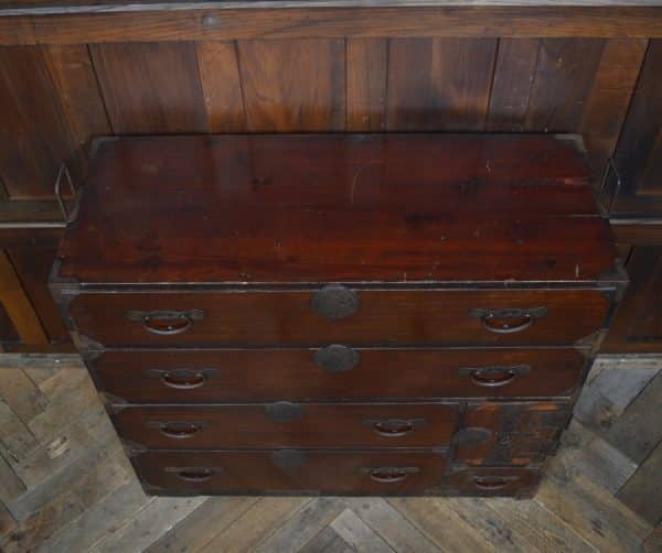 Japanese Elm Wood Tansu Chest SAI2919 TANSU Antique Draws 19