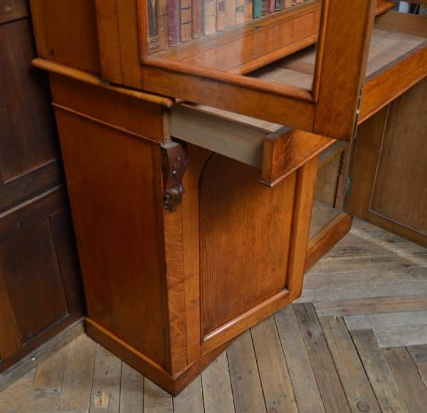 Superb Victorian Honey Oak 2 Door Cabinet Bookcase SAI1948 - Image 23