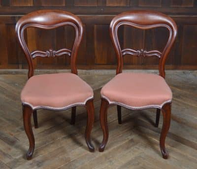 Pair Of Victorian Balloon Back Chairs SAI3178 Antique Chairs 12