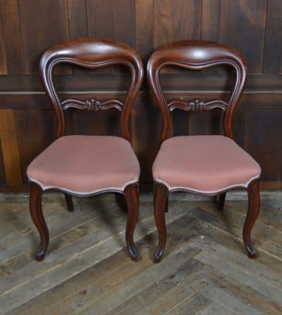 Pair Of Victorian Balloon Back Chairs SAI3178 Antique Chairs 3