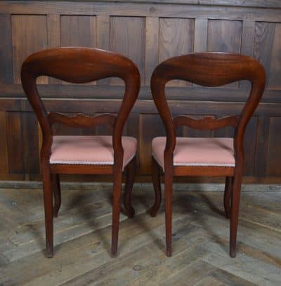 Pair Of Victorian Balloon Back Chairs SAI3178 Antique Chairs 5