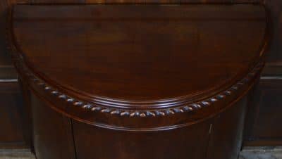 Edwardian Mahogany Demi-Lune Sideboard / Side Cabinet SAI3511 Mahogany Antique Cabinets 12