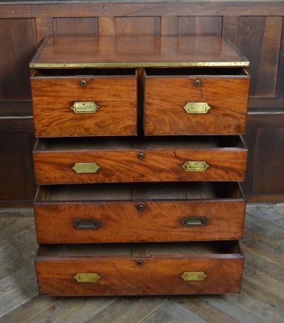 Mahogany Campaign Chest SAI3533 - Image 7