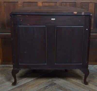 Edwardian Mahogany Demi-Lune Sideboard / Side Cabinet SAI3511 Mahogany Antique Cabinets 7