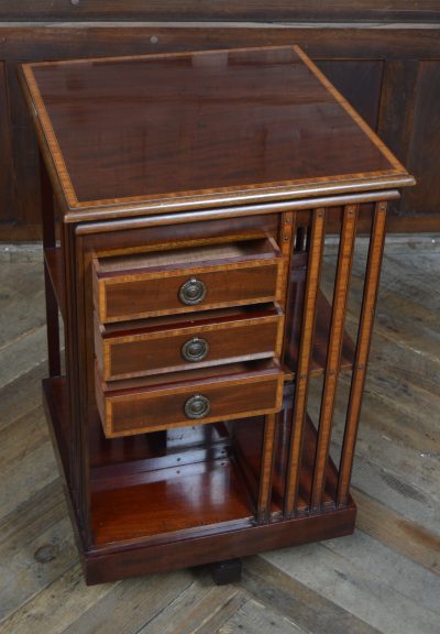 Mahogany Revolving Bookcase By John Taylor Of Edinburgh SAI3558 Mahogany Antique Bookcases 6