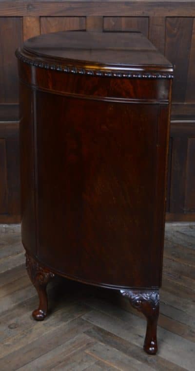 Edwardian Mahogany Demi-Lune Sideboard / Side Cabinet SAI3511 Mahogany Antique Cabinets 5