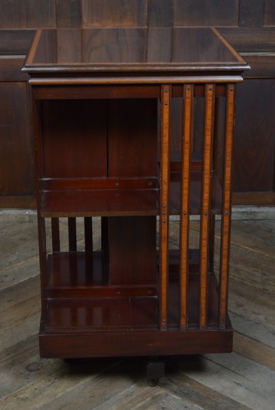 Mahogany Revolving Bookcase By John Taylor Of Edinburgh SAI3558 Mahogany Antique Bookcases 8