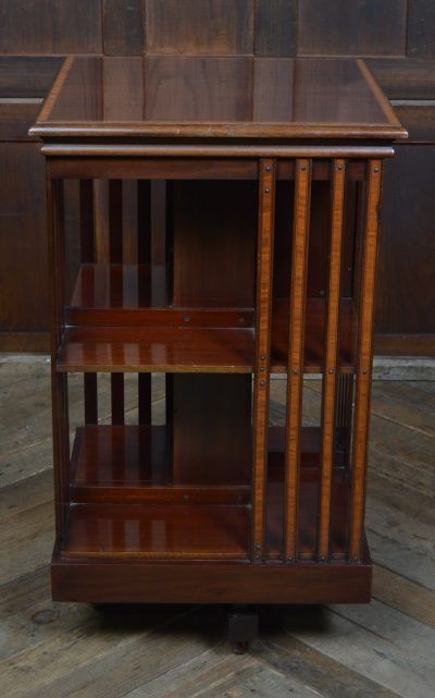 Mahogany Revolving Bookcase By John Taylor Of Edinburgh SAI3558 Mahogany Antique Bookcases 9