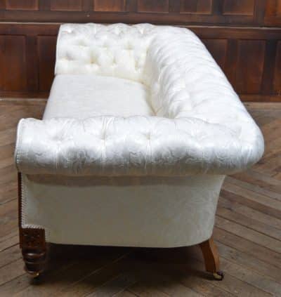 Victorian Oak Damask Sofa SAI3521 Victorian Antique Sofas 11