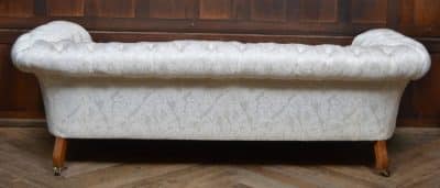 Victorian Oak Damask Sofa SAI3521 Victorian Antique Sofas 14