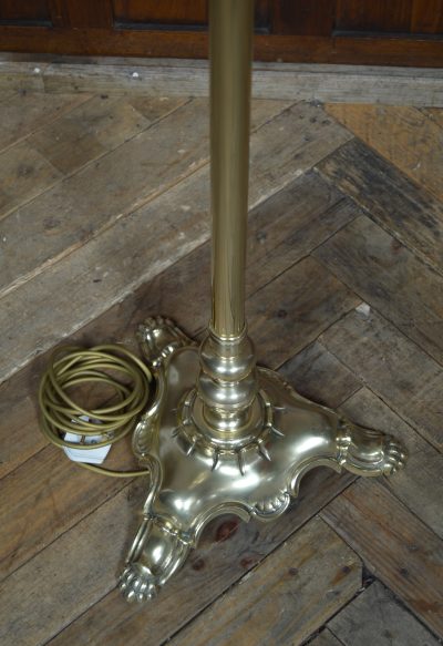 Edwardian Brass Floor Standing Lamp SAI3565 brass Antique Lighting 7