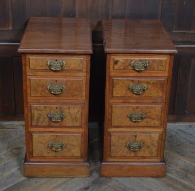 Pair Of Victorian Walnut Bedside Drawers SAI3515 Antique, Walnut, Antique Chest Of Drawers 10