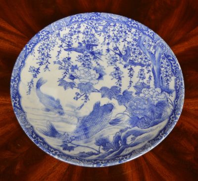 Japanese Blue & White Plate SAI3566 blue & white Antique Ceramics 3