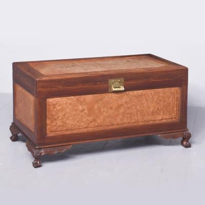 Qing Dynasty Teak, Camphor & Burr-Elm Kist Antique Coffers 3