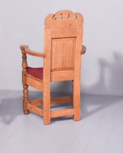 A Carved Oak Throne Chair Antique Chairs 11