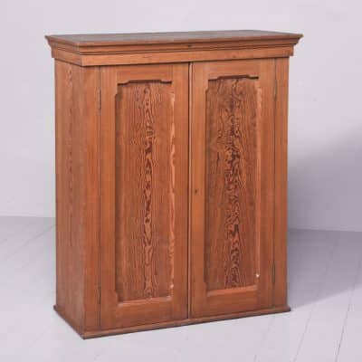 Pitch Pine 2 Door Cabinet Antique Cupboards 3