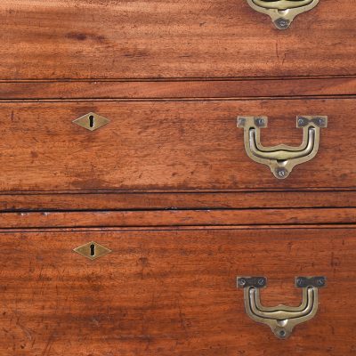 Georgian Two-Part Secretaire Military Chest secretaire Antique Chest Of Drawers 7