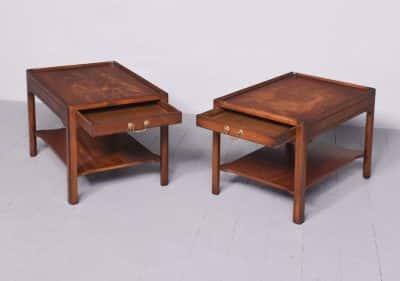 Pair of Georgian Style Figured Mahogany Coffee Tables in The Manner of Brett’s of Norwich coffee tables Antique Tables 5