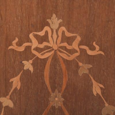 A Pair of Late 19th Century Inlaid Sheraton-Style Mahogany Lockers - Image 5