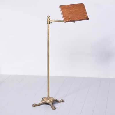 Adjustable Brass & Wood Reading Stand Miscellaneous 3