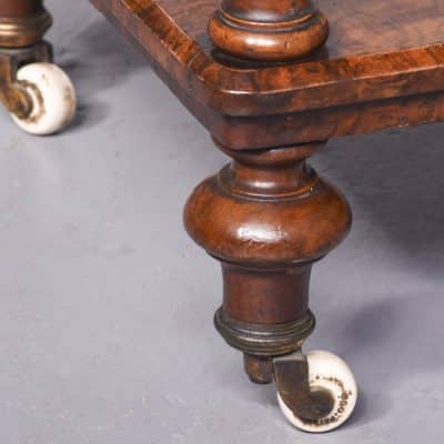 Exhibition Mid-Victorian Burr-Walnut Whatnot Antique Furniture 9