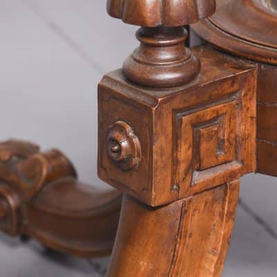 Quality Mid-Victorian Octagonal Burr-Walnut Centre Table Antique Tables 5