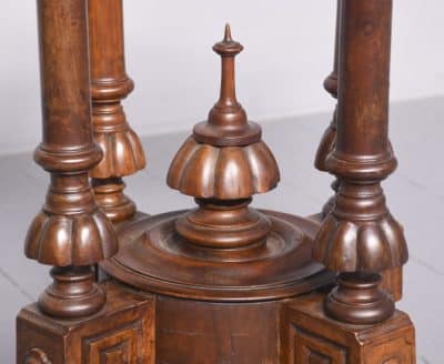 Quality Mid-Victorian Octagonal Burr-Walnut Centre Table Antique Tables 6