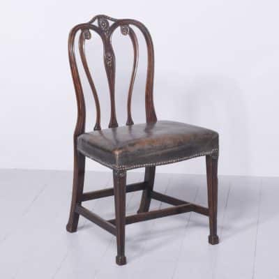 Exceptional Set of 8 Unusual George III Style Mahogany Dining Chairs dining chairs Antique Chairs 4