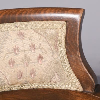 Late Victorian Tapestry Upholstered Revolving Office or Captain’s Chair Antique Chairs 7