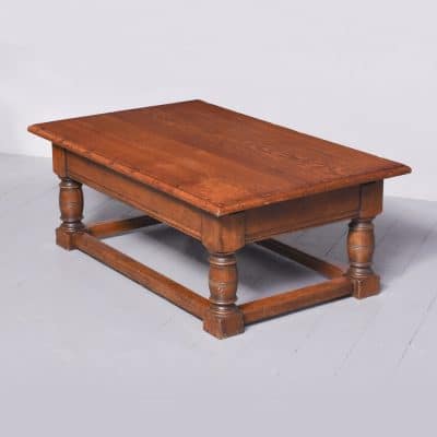 Large Solid Oak Coffee Table coffee table Antique Furniture 11