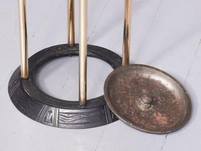 Mid Victorian Brass and Cast-Iron Circular Stick Stand - Image 5