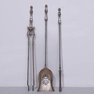 Set of Three Georgian Steel Fire Irons