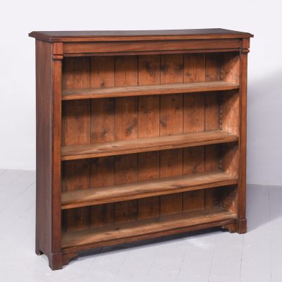 Quality William IV Mahogany Low Open Bookcase Antique Bookcases 3