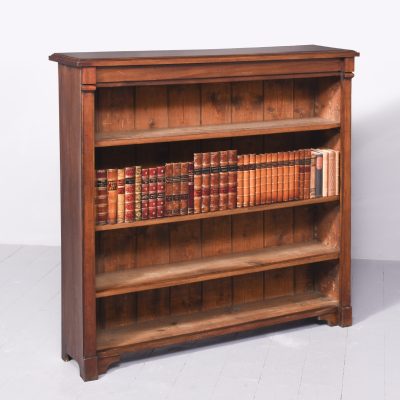 Quality William IV Mahogany Low Open Bookcase Antique Bookcases 9