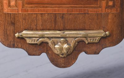 Early 19th Century French Inlaid Rosewood Two Drawer Commode of Desirable Proportions Antique Cabinets 9