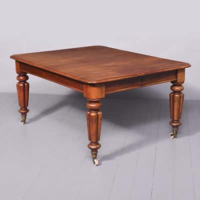 Victorian Mahogany Dining Table with Extra Leaf Antique Tables 3