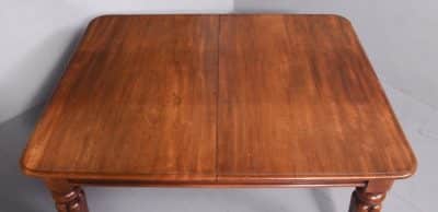 Victorian Mahogany Dining Table with Extra Leaf Antique Tables 7