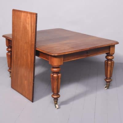 Victorian Mahogany Dining Table with Extra Leaf Antique Tables 10