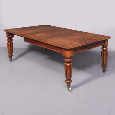 Victorian Mahogany Dining Table with Extra Leaf Antique Tables 13