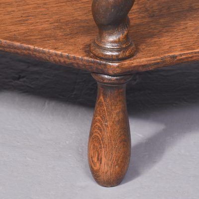 Marble Top Octagonal Oak Table Antique Tables 6