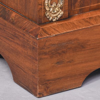 Mid-Victorian Marquetry Inlaid Two-Door Walnut Credenza Antique Cabinets 4