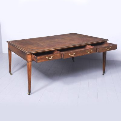 George III Style Mahogany Library Table Antique Desks 9