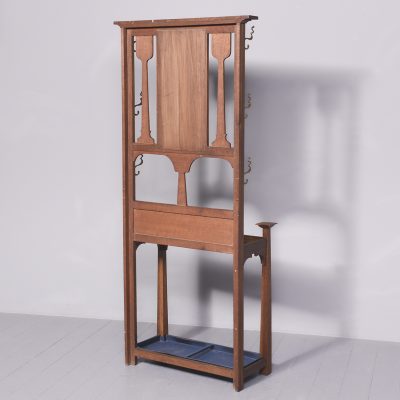 Glasgow Style Art Nouveau Oak Hallstand hall stand Antique Furniture 13