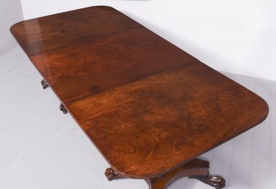 Mahogany Twin Pillar Dining Table dining table Antique Furniture 9