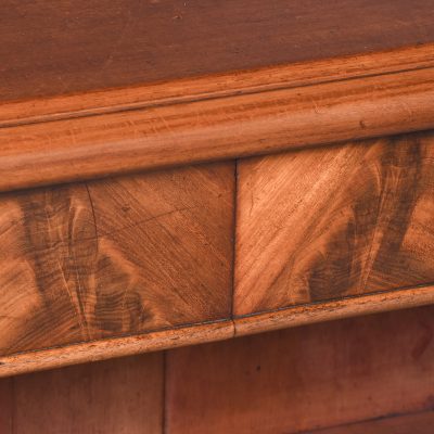 Mid-Victorian Mahogany, Two-Drawer Open Bookcase Antique Bureau 7