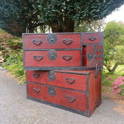 Japanese YonezawaTansu Chest Antique Cabinets 3