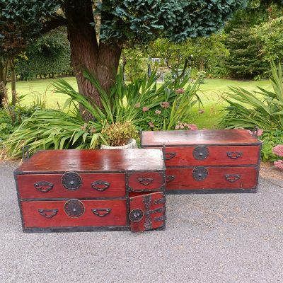 Japanese YonezawaTansu Chest Antique Cabinets 5