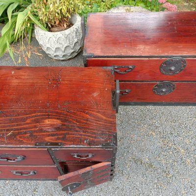 Japanese YonezawaTansu Chest Antique Cabinets 15