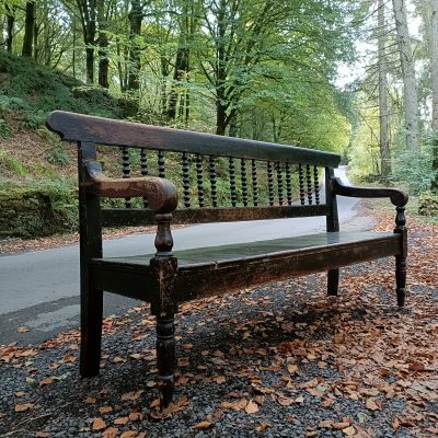 18C Cumberland farmhouse bench Antique Benches 3